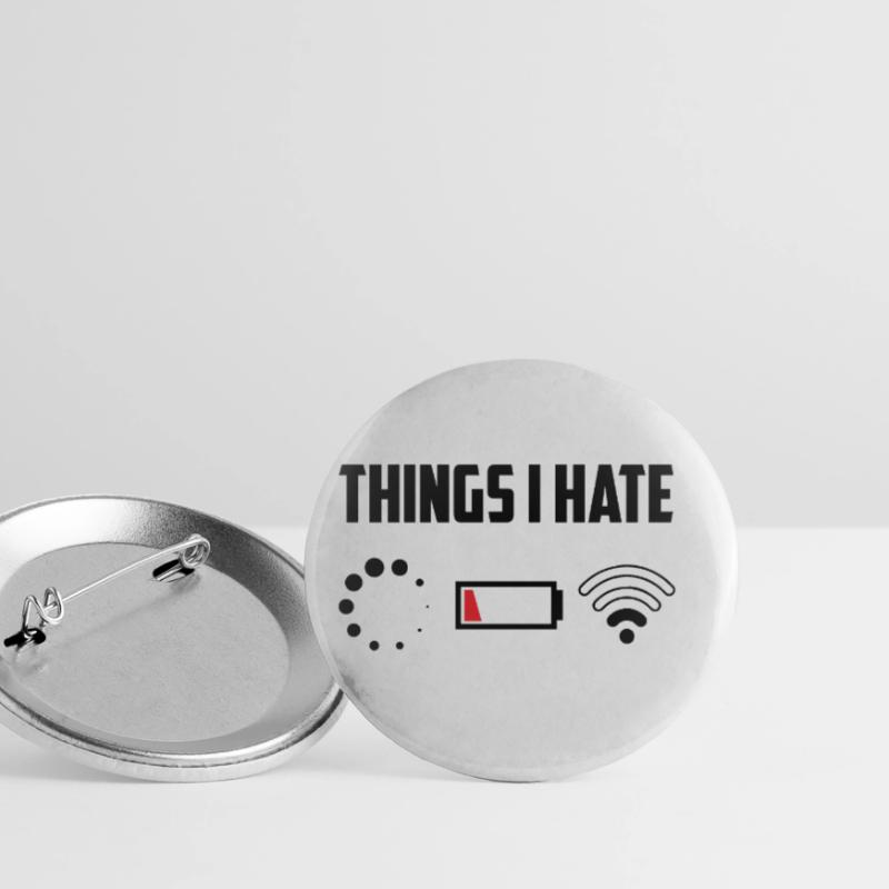 Things I Hate Programmer Coder Coding Developer So Buttons groß 56 mm (5er Pack)