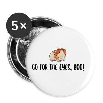 Go For The Eyes Boo Hamster Lover Hamster Owner Pe - Buttons groß 56 mm (5er Pack) - Weiß - Vorne