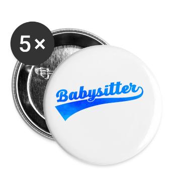 Babysitter Graphic Daycare Provider Daycare Teach - Buttons groß 56 mm (5er Pack) - Weiß - Vorne