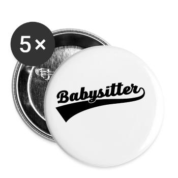 Babysitter Graphic Daycare Provider Daycare Teach - Buttons groß 56 mm (5er Pack) - Weiß - Vorne