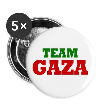 Team gaza - Buttons large 2.2''/56 mm (5-pack) - white - Front