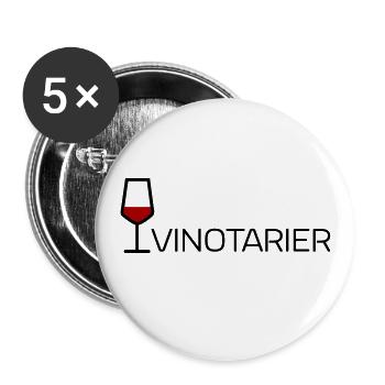 Vinotariier - Buttons groß 56 mm (5er Pack) - Weiß - Vorne