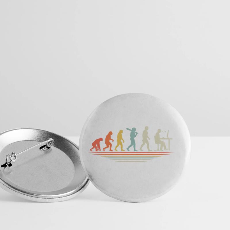 Coffee Coding Evolution Codeur Développeur Nerd Coffe Lot de 5 grands badges (56 mm)