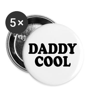 Daddy cool - Buttons large 2.2''/56 mm (5-pack) - white - Front