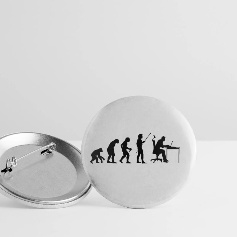 Evolution Of Man Coding Software Developer Program Buttons groß 56 mm (5er Pack)