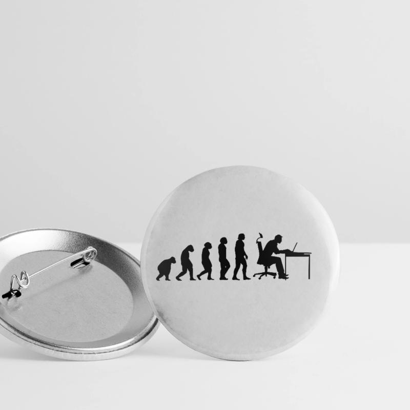 Evolution Of Man Coding Software Developer Program Buttons groß 56 mm (5er Pack)