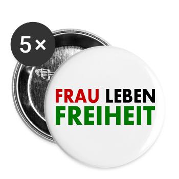 La liberté de vie des femmes - Lot de 5 grands badges (56 mm) - blanc - Devant