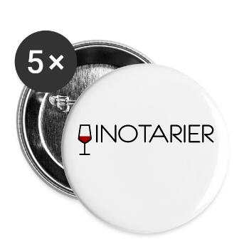 Vinotarier - Buttons groß 56 mm (5er Pack) - Weiß - Vorne