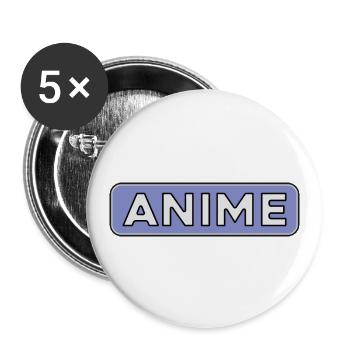 Anime Skateboard Otaku Car Slap - Lot de 5 grands badges (56 mm) - blanc - Devant