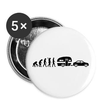 Caravane - Lot de 5 grands badges (56 mm) - blanc - Devant