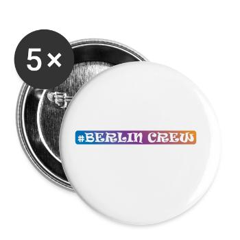 Équipage de Berlin - Lot de 5 grands badges (56 mm) - blanc - Devant