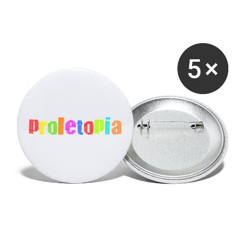 PROLETOPIA - Buttons groß 56 mm (5er Pack)