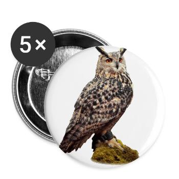 Charly Skyhunter - Buttons large 2.2''/56 mm (5-pack) - white - Front