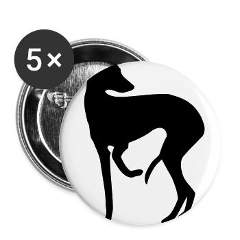 Windspiel - Buttons groß 56 mm (5er Pack) - Weiß - Vorne