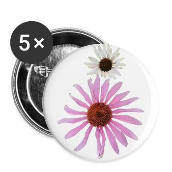 The Coneflower (Enchinacea) - Buttons large 2.2''/56 mm (5-pack) - white - Front