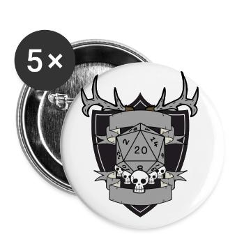 Druid empty grey - Buttons groß 56 mm (5er Pack) - Weiß - Vorne