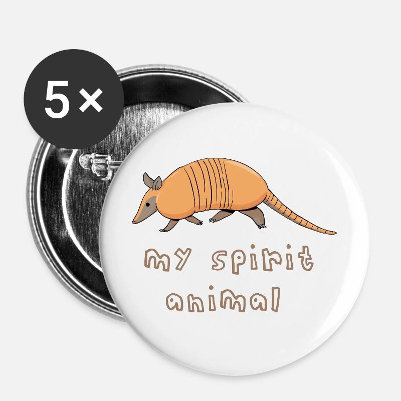 armadillo - Buttons large 2.2''/56 mm (5-pack) - white