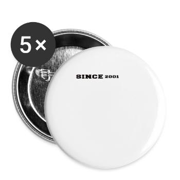 Légende Awesome since 2001 - Lot de 5 grands badges (56 mm) - blanc - Devant