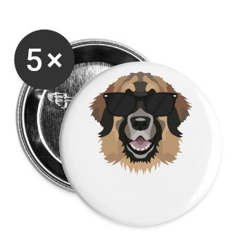 My Leonberger is the coolest - Buttons large 2.2''/56 mm (5-pack) - white - Front