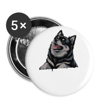 Quelle partie de mes aboiements ne comprenez-vous pas ? - Lot de 5 grands badges (56 mm) - blanc - Devant