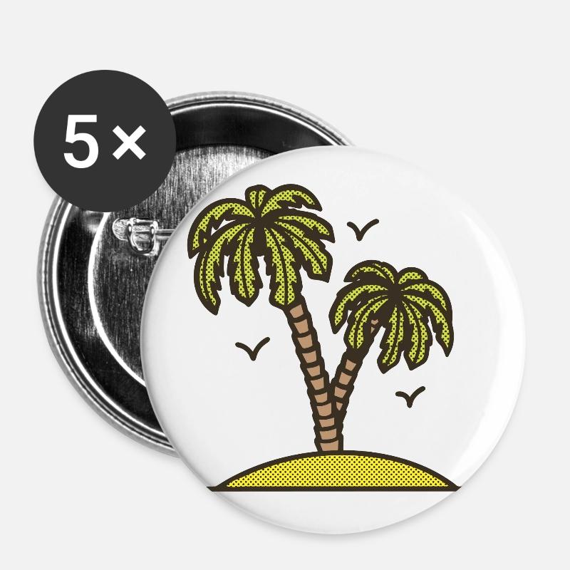 Island - Buttons large 2.2''/56 mm (5-pack) - white