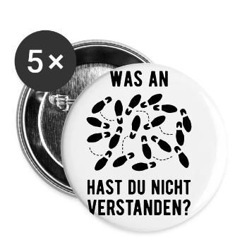Was Am Tanzen Hast Du Nicht Verstanden Tänzer Tanz - Buttons groß 56 mm (5er Pack) - Weiß - Vorne