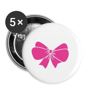 Cheerleader From Bow To Tow Cheerleading Cheerdanc - Buttons groß 56 mm (5er Pack) - Weiß - Vorne