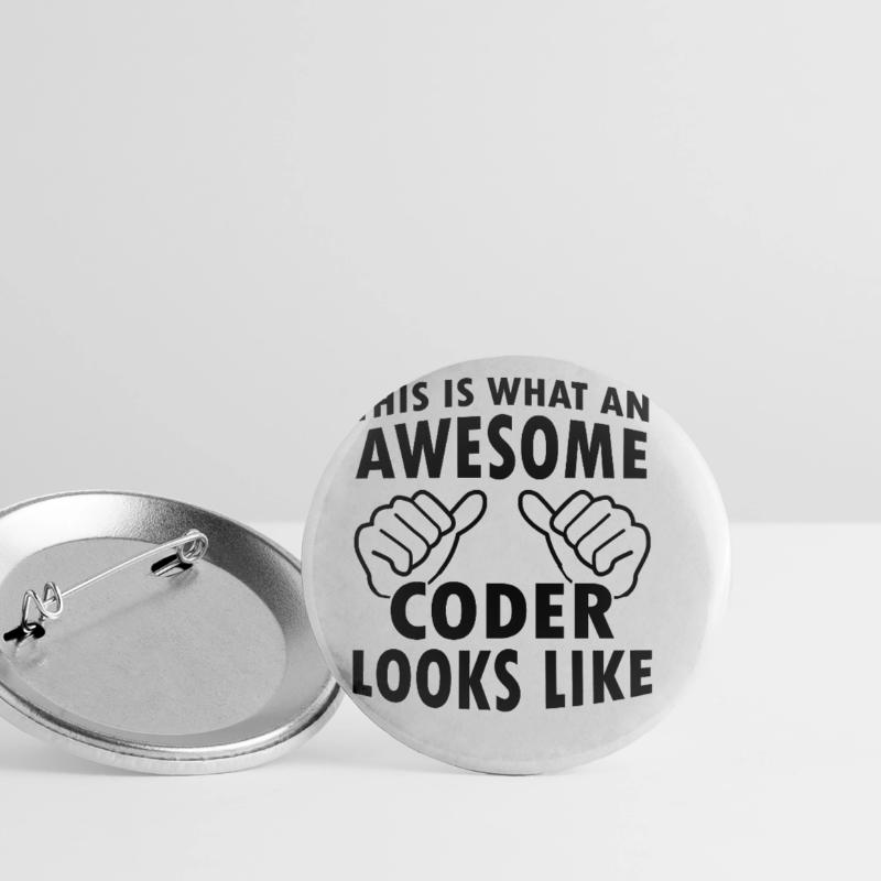 This Is What An Awesome Coder Looks Like Programmi Buttons groß 56 mm (5er Pack)