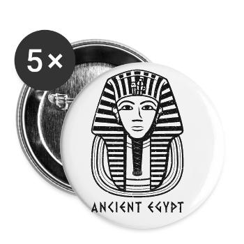 Egypte ancienne Sphinx égyptologue Anubis Pyramides S - Lot de 5 grands badges (56 mm) - blanc - Devant