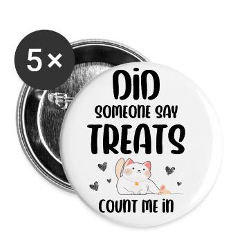 Persian Cat Cat Lover Cat Owner Persian Longhair C - Buttons large 2.2''/56 mm (5-pack) - white - Front