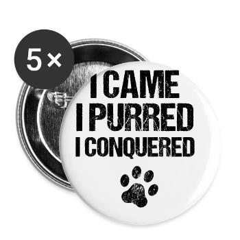 Chat persan Chat Amoureux Propriétaire de chat Persan Longhair C - Lot de 5 grands badges (56 mm) - blanc - Devant