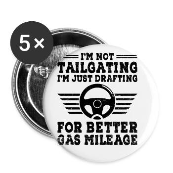 Permis de conduire passé Nouveau permis de conduire S - Lot de 5 grands badges (56 mm) - blanc - Devant