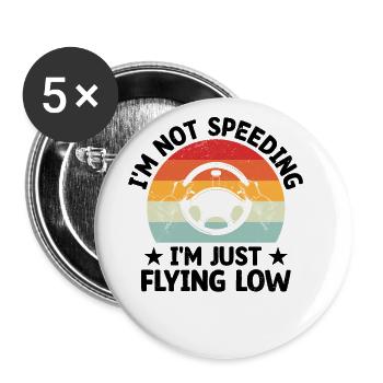 Driving License Passed New Driver Permit Driving S - Buttons large 2.2''/56 mm (5-pack) - white - Front