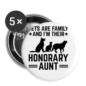 Pet Sitter Pet Sitting Dog and Cat Sitters Dog Wal - Buttons large 2.2''/56 mm (5-pack) - white - Front