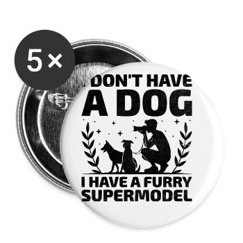 Dog Lover Photography Loves Dog Photographer Dogs - Buttons large 2.2''/56 mm (5-pack) - white - Front