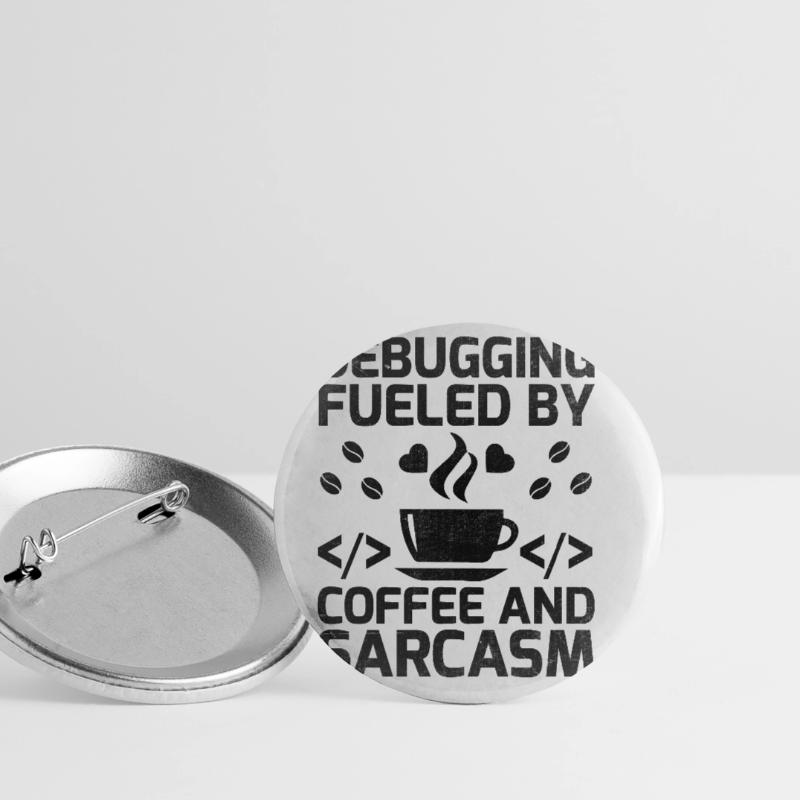 Kaffee-Codierung Programmierer Programmierer Entwickler Nerd Coff Buttons groß 56 mm (5er Pack)