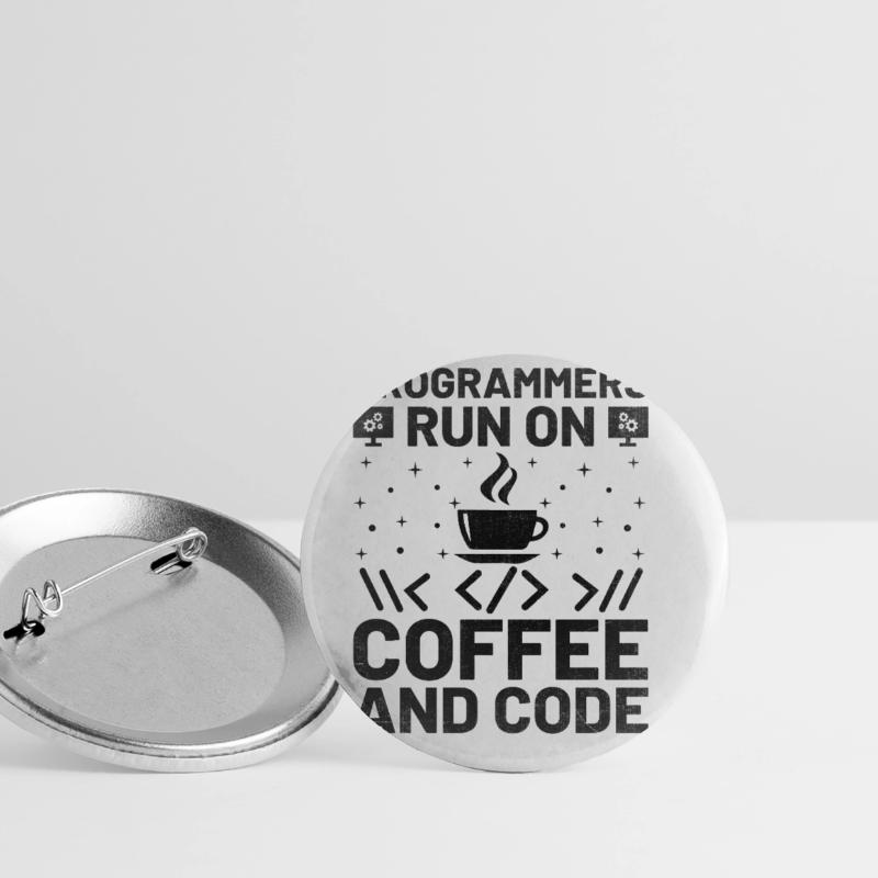 Coffee Coding Programmer Coder Developer Nerd Coff Buttons large 2.2''/56 mm (5-pack)