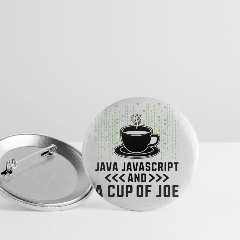 Coffee Coding Programmer Coder Developer Nerd Coff Buttons large 2.2''/56 mm (5-pack)