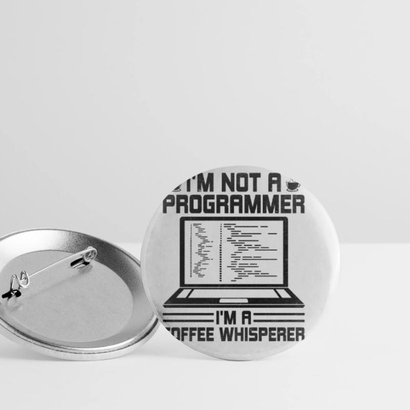Café Codage Programmeur Codeur Développeur Nerd Coff Lot de 5 grands badges (56 mm)