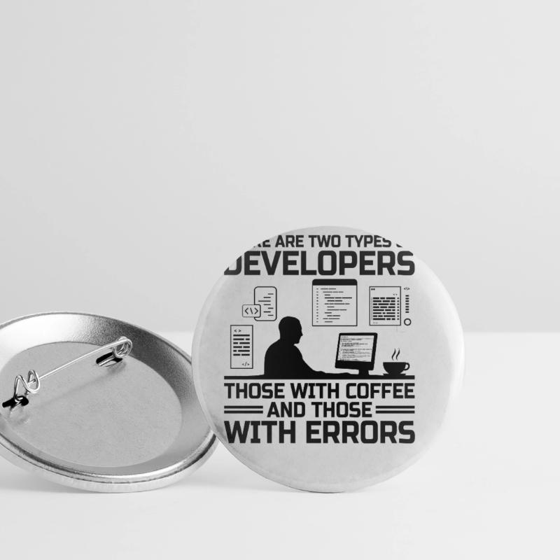 Coffee Coding Programmer Coder Developer Nerd Coff Buttons large 2.2''/56 mm (5-pack)