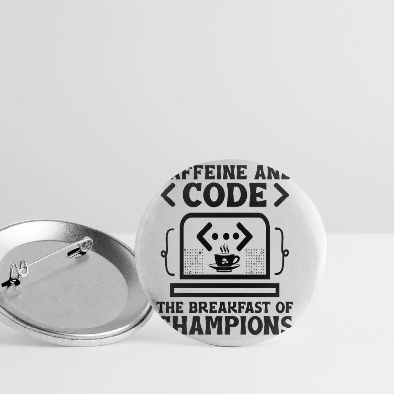 Coffee Coding Programmer Coder Developer Nerd Coff Buttons large 2.2''/56 mm (5-pack)