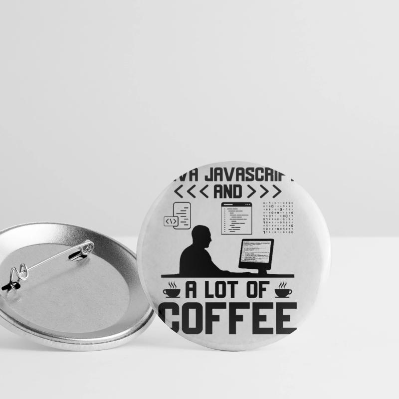Coffee Coding Programmer Coder Developer Nerd Coff Buttons large 2.2''/56 mm (5-pack)