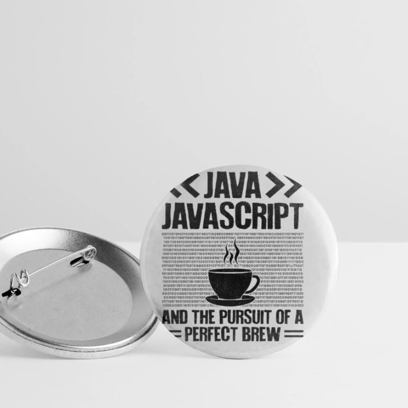 Kaffee-Codierung Programmierer Programmierer Entwickler Nerd Coff Buttons groß 56 mm (5er Pack)