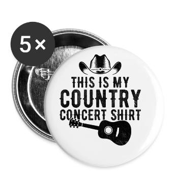 Das ist mein Country-Konzert-Musik-Song-Liebhaber - Buttons groß 56 mm (5er Pack) - Weiß - Vorne