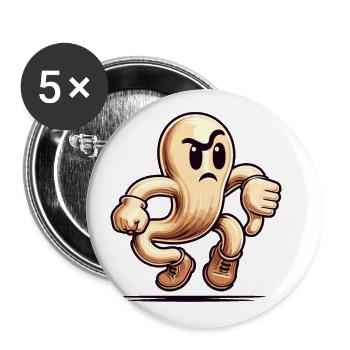 Cool Ghost Funny Halloween Party Thumbs Down - Buttons large 2.2''/56 mm (5-pack) - white - Front