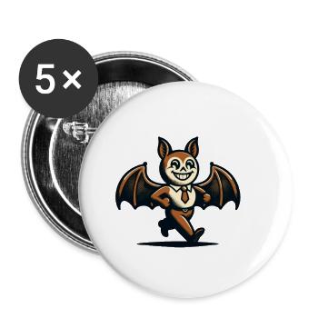 Funny Halloween Party Spooky Haunting Season - Buttons large 2.2''/56 mm (5-pack) - white - Front