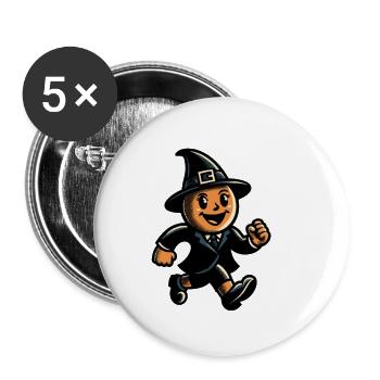 Retro Cartoon Witches Vintage Witches Design - Buttons large 2.2''/56 mm (5-pack) - white - Front