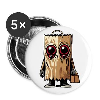 Spooky Party Funny Halloween Design - Buttons large 2.2''/56 mm (5-pack) - white - Front
