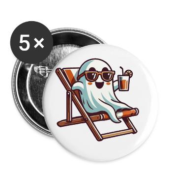 Summer Halloween Spooky Lifestyle Last - Buttons large 2.2''/56 mm (5-pack) - white - Front