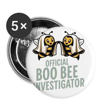 Official Bee Examiner Funny Saying - Buttons large 2.2''/56 mm (5-pack) - white - Front
